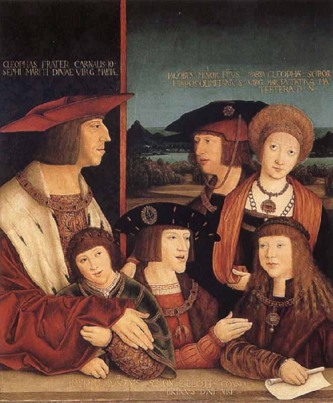 STRIGEL, Bernhard Emperor Maximilian I and his family